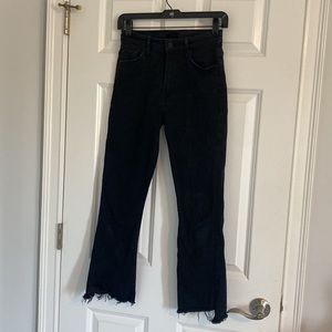Mother  Jeans insider crop gray black 26